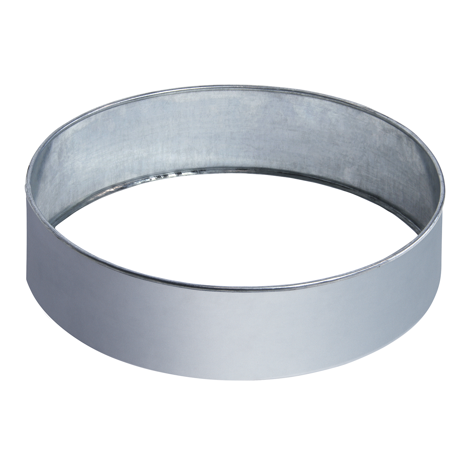 Galvanised metal rimmed sieve with exchangeable mesh